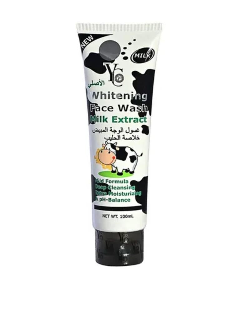 YC 2-Piece Milk Whitening Face Wash 100ml - Image 2